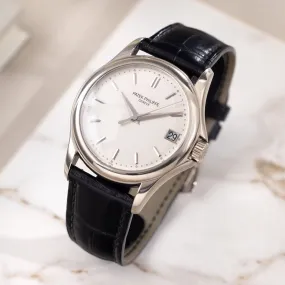 Patek Philippe Calatrava "Grande Taille" White gold Box and Papers Ref 5127G