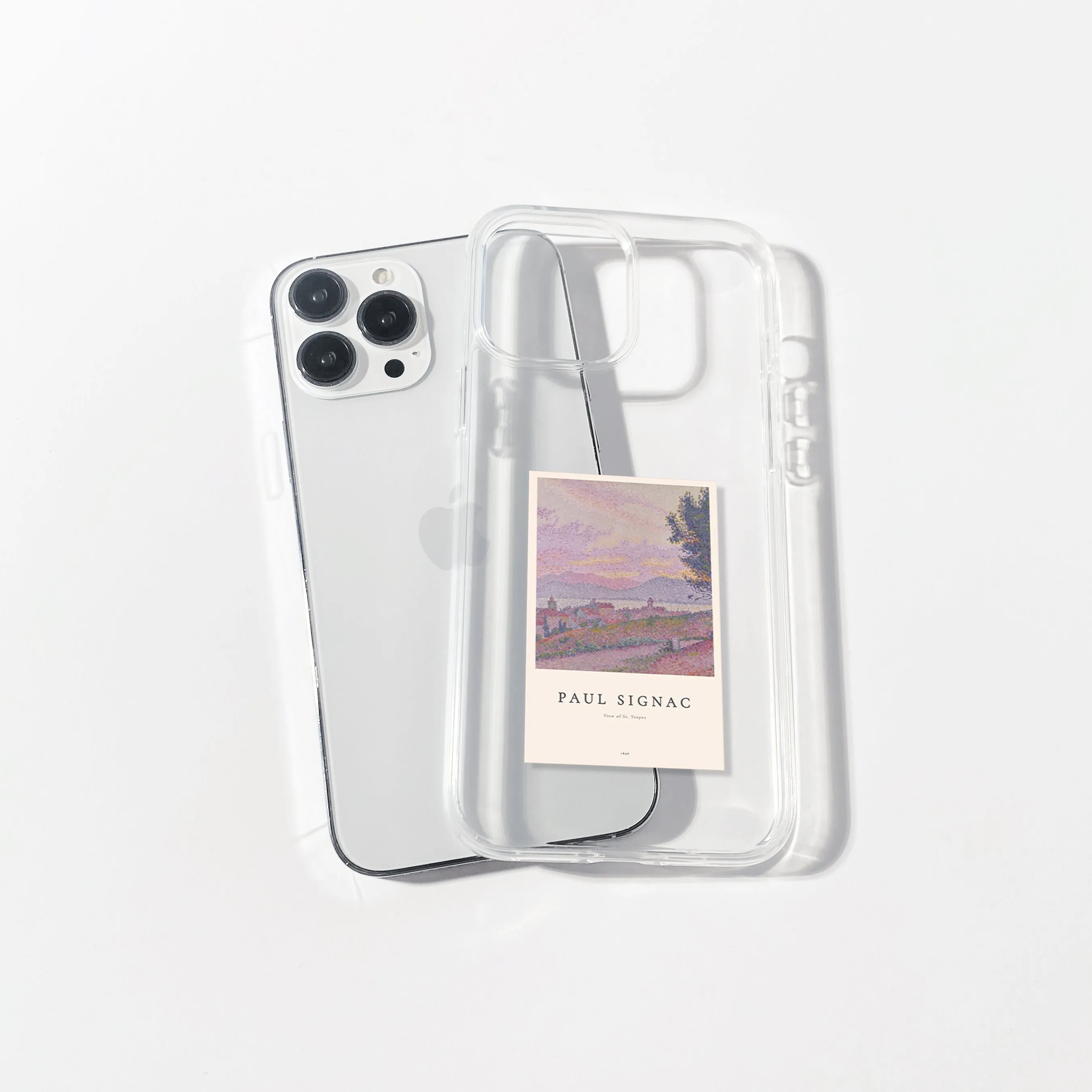 Paul Signac Trope Polaroid Aesthetic Silicone Clear Case