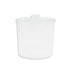 Plastic Dressing Jar 4" x 4", Clear