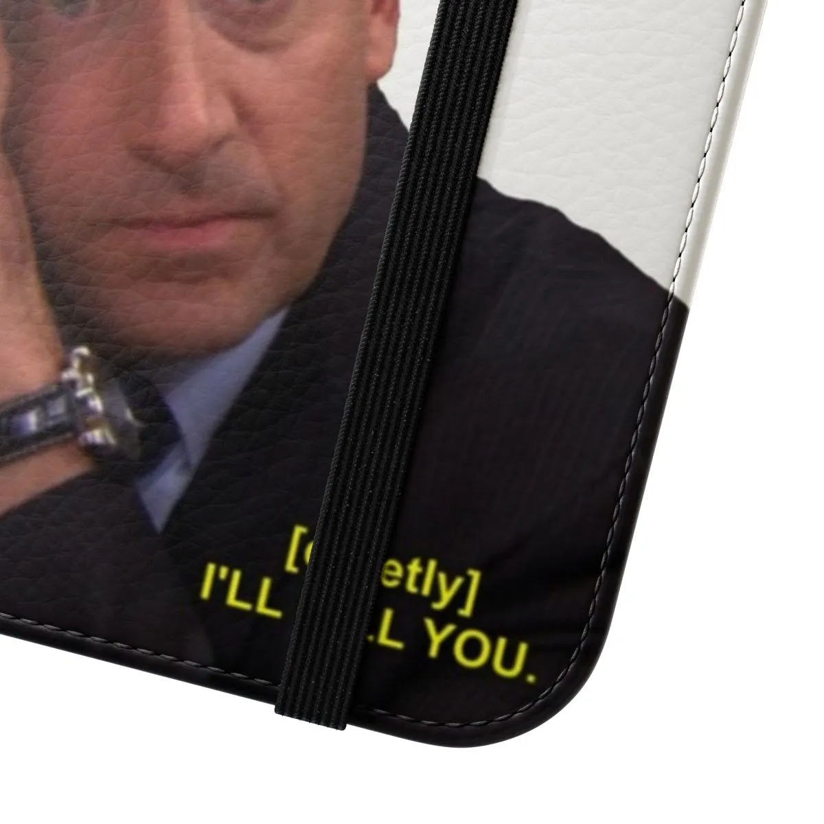 "Flip Phone Case with Iconic "I'll Kill You" Quote from The Office"