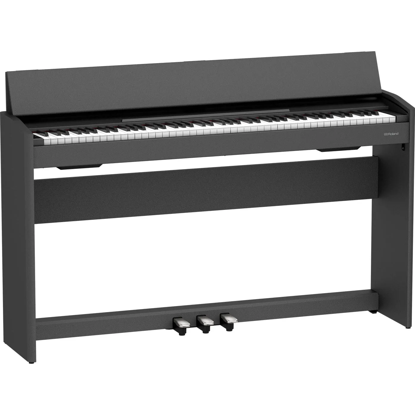 Roland F-107-BK 88-Key Slim Digital Piano w/ Stand, Bench, and 3-pedals, Black