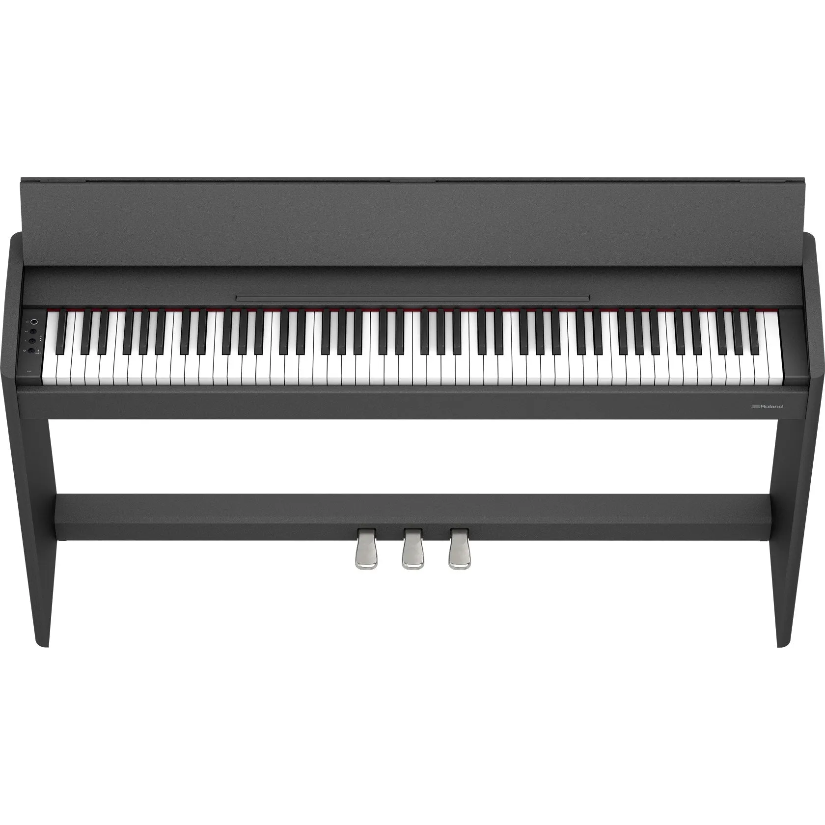 Roland F-107-BK 88-Key Slim Digital Piano w/ Stand, Bench, and 3-pedals, Black