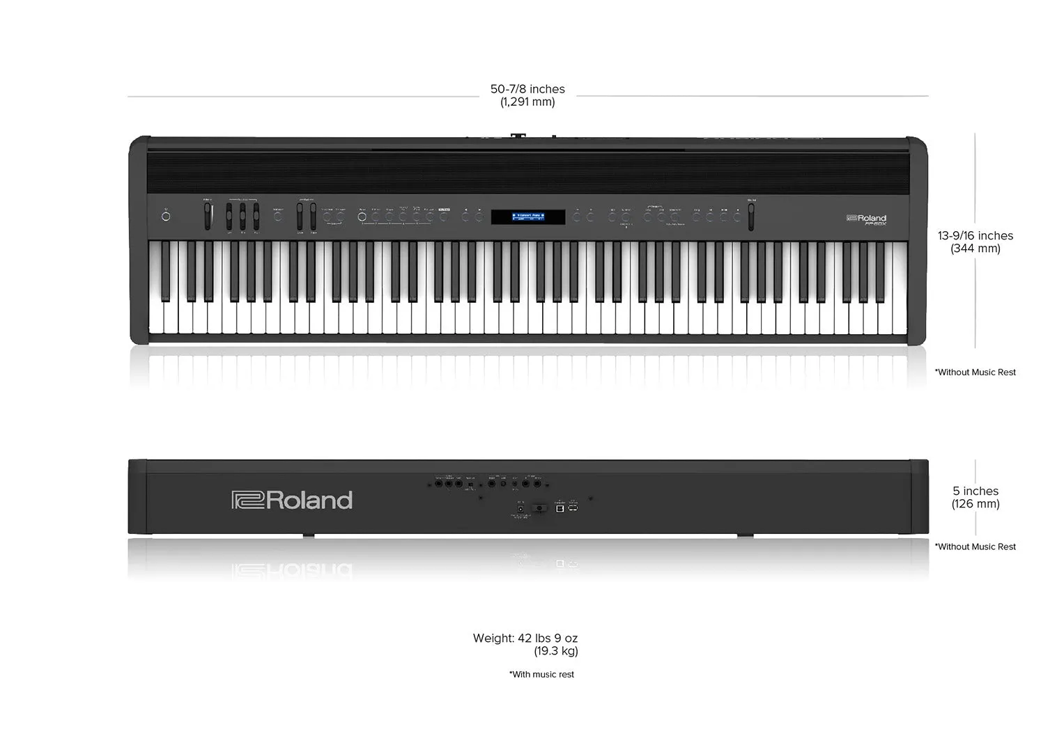 Roland FP-60X Digital Piano (White)