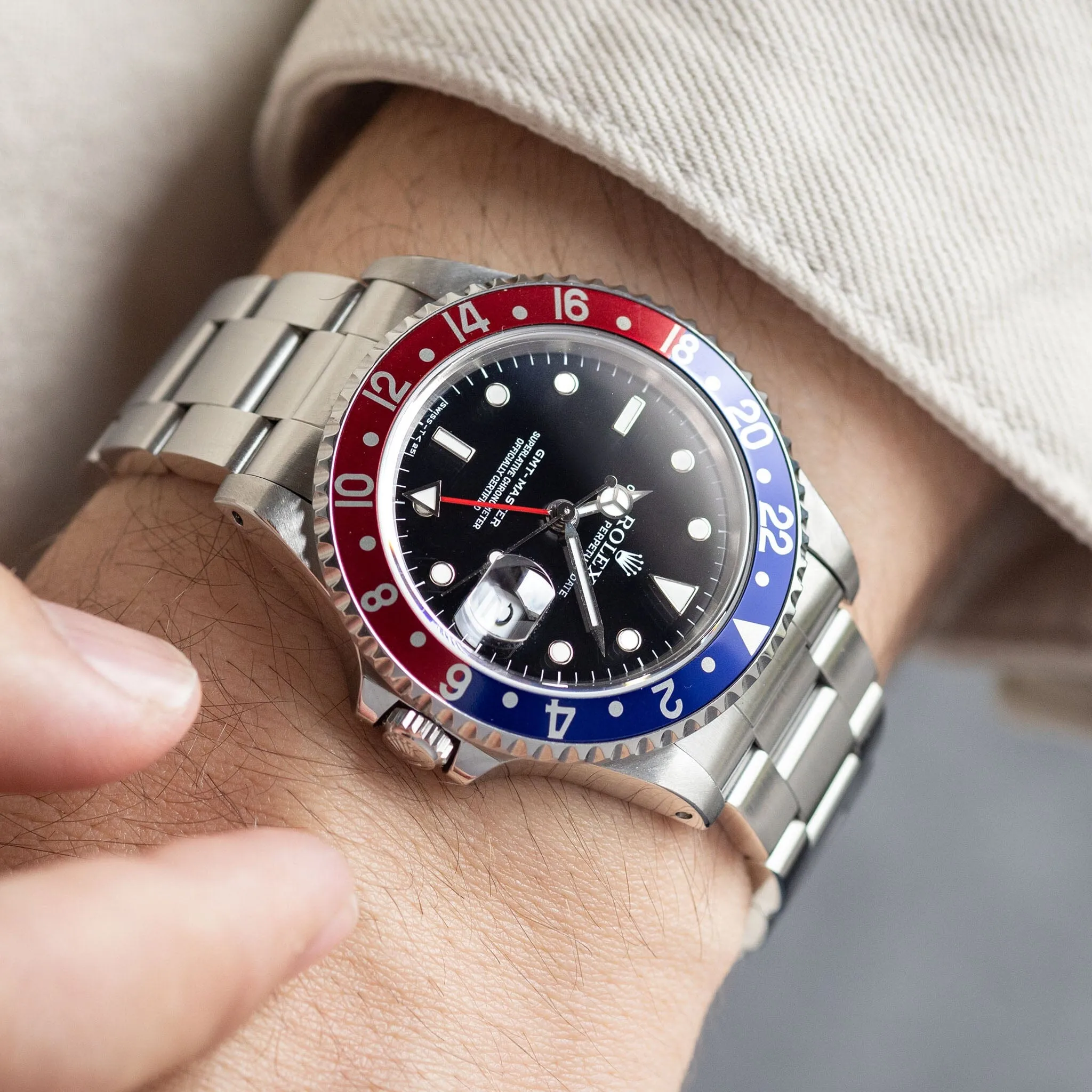 Rolex GMT-Master 16700 Tritium Dial Pepsi Bezel