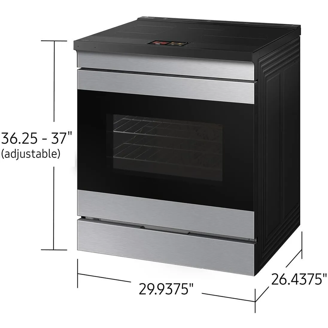 Samsung 6.3 cu. ft. Bespoke AI Slide-In Induction Range NSI6DG9900SR/AC