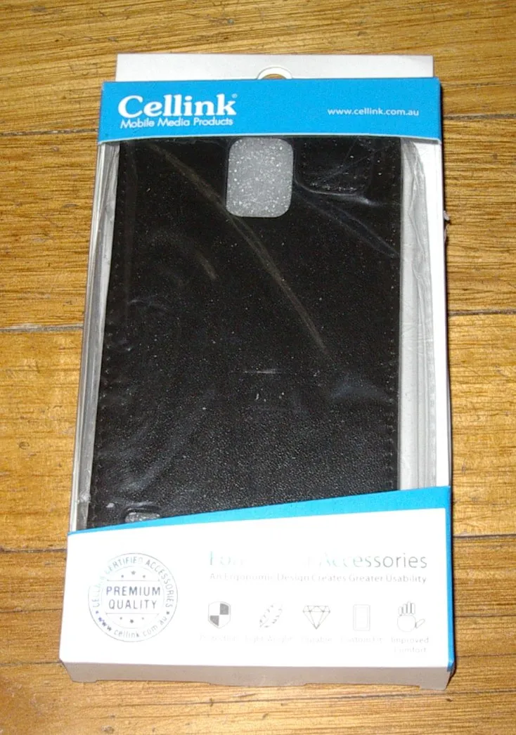 Samsung Galaxy S5 Hard Leather Flip Open Wallet Case - Part # ALC6532-102