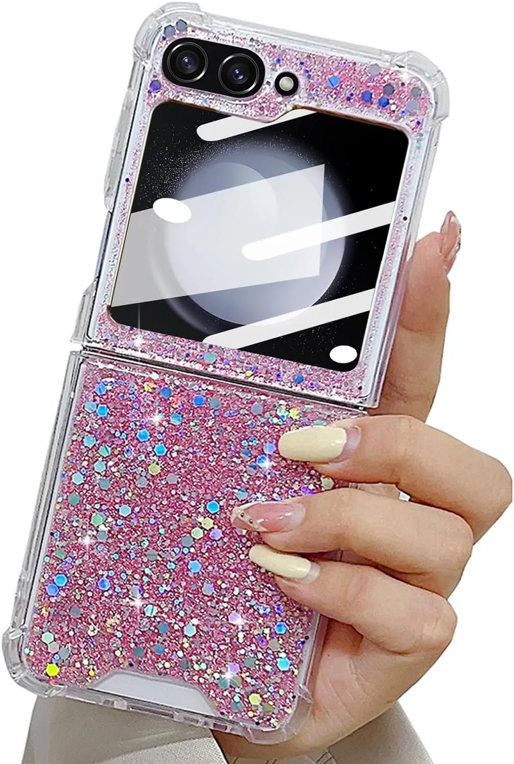 Samsung Galaxy Z Flip 5 Case Bling Glitter Girls Women Cute Phone Case