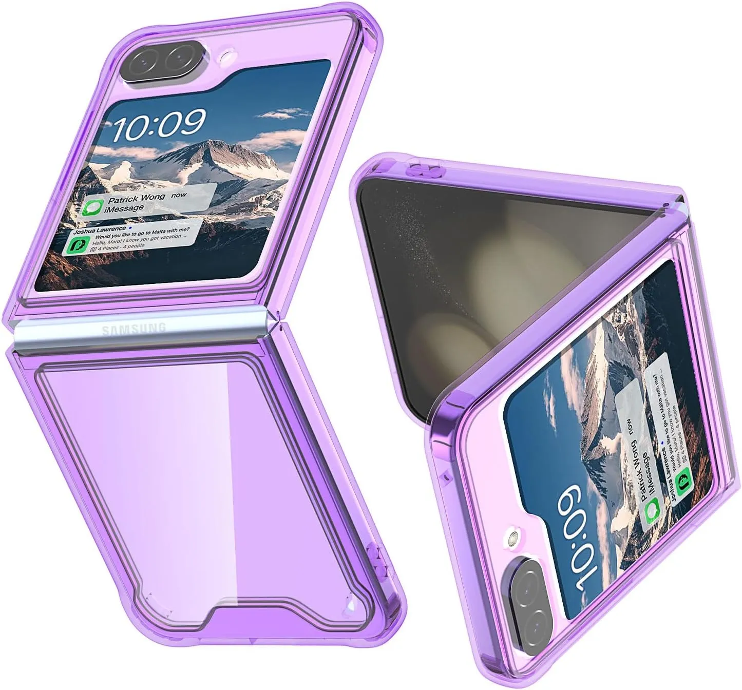 Samsung Galaxy Z Flip 5 Clear Case Compatible Magnetic Phone Case