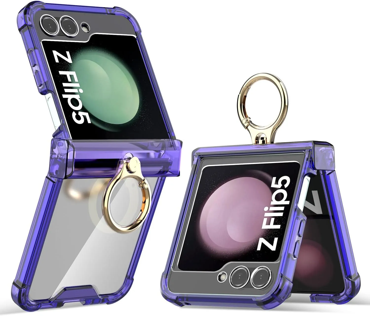 Samsung Galaxy Z Flip 5 Clear Case Compatible Magnetic Phone Case