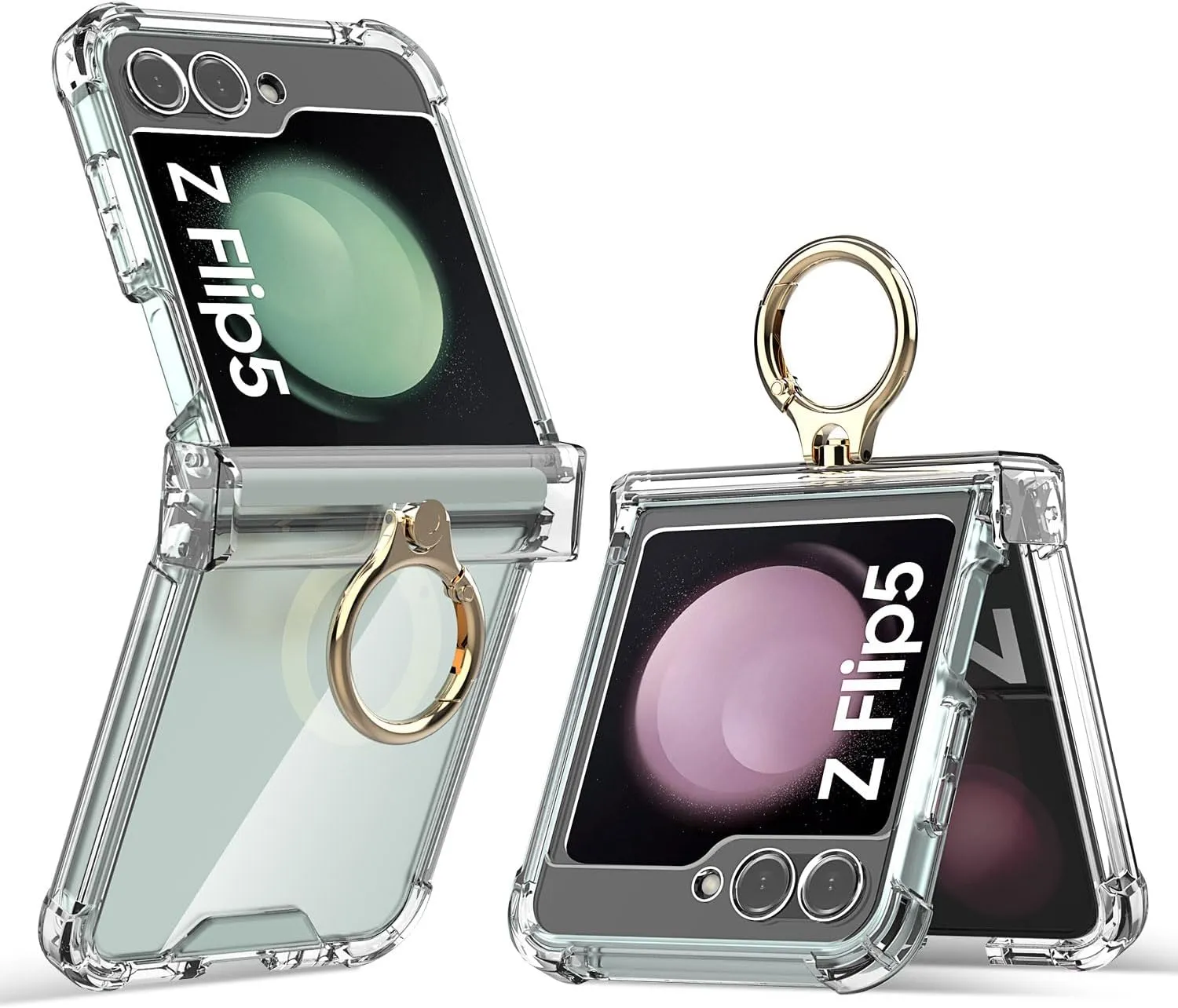 Samsung Galaxy Z Flip 5 Clear Case Compatible Magnetic Phone Case