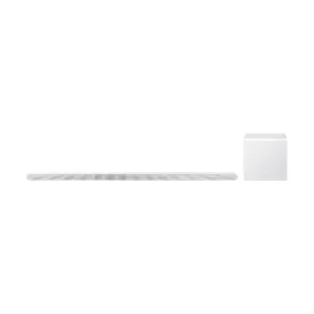 Samsung HW-S801D | Barre de son ultra slim - 3.1.2 canaux - Caisson de graves sans fil - 330W - Dolby Atmos - Bluetooth - Blanc