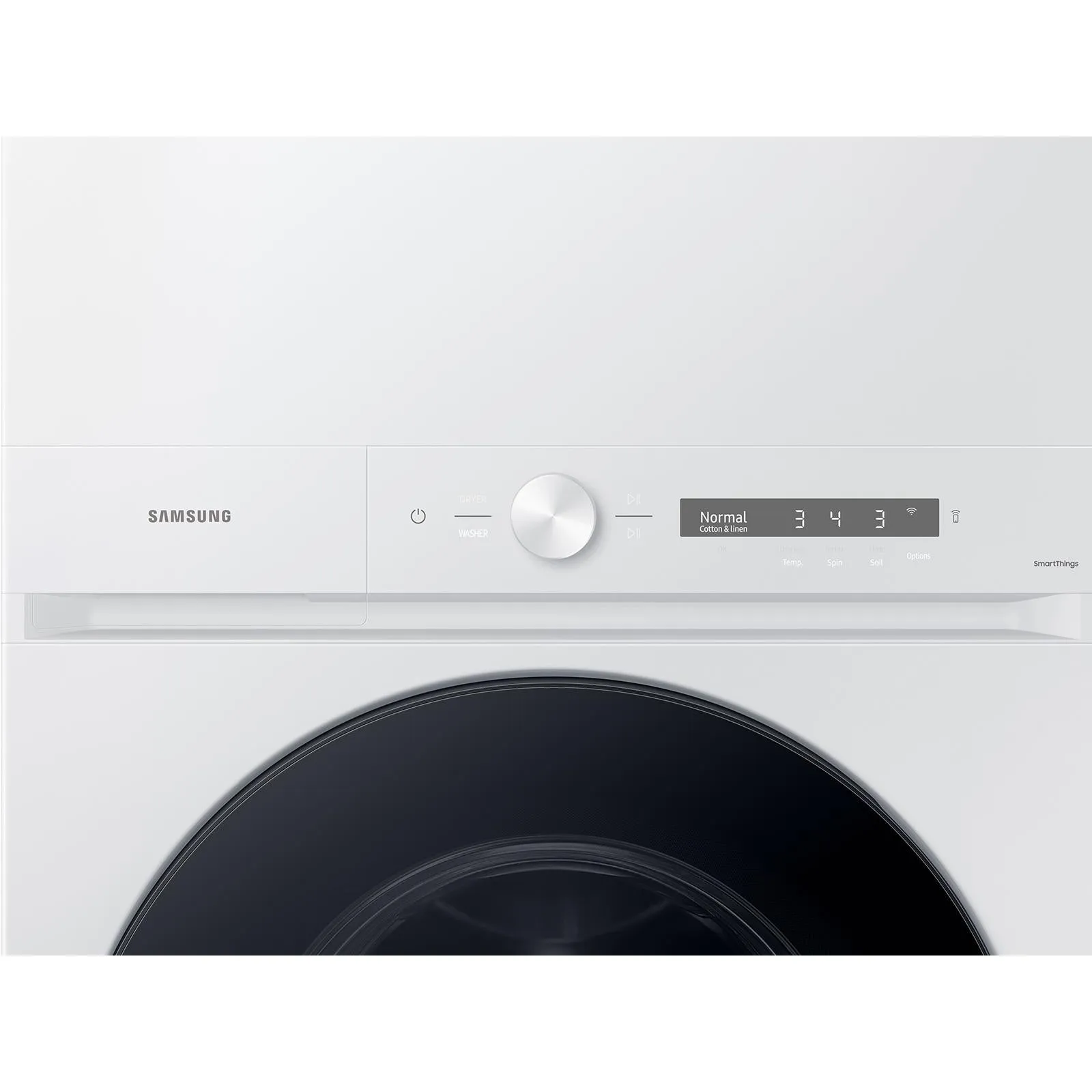 Samsung Stacked Washer/Dryer Electric Laundry Center with Wi-Fi WH46DBH100EWAC