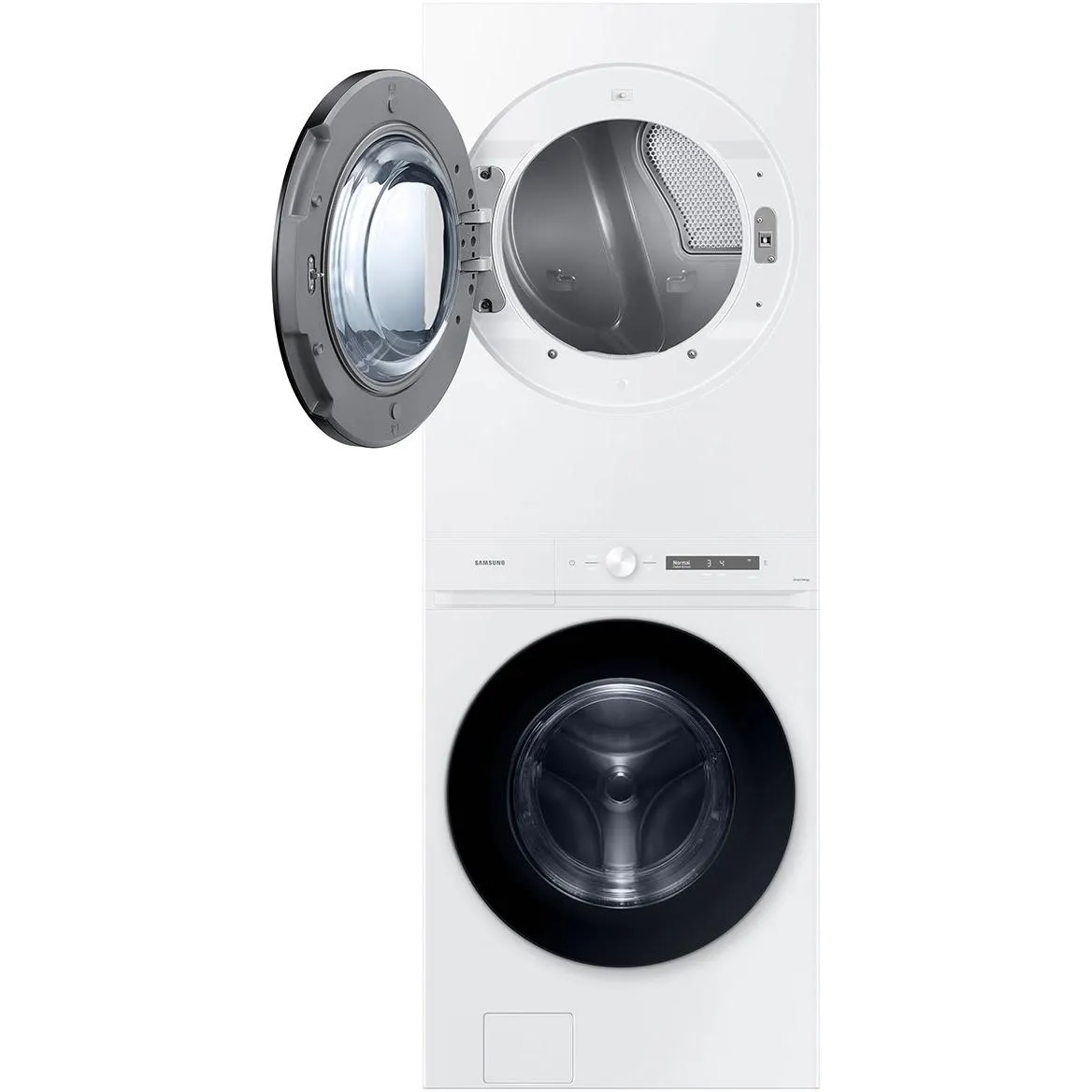 Samsung Stacked Washer/Dryer Electric Laundry Center with Wi-Fi WH46DBH100EWAC