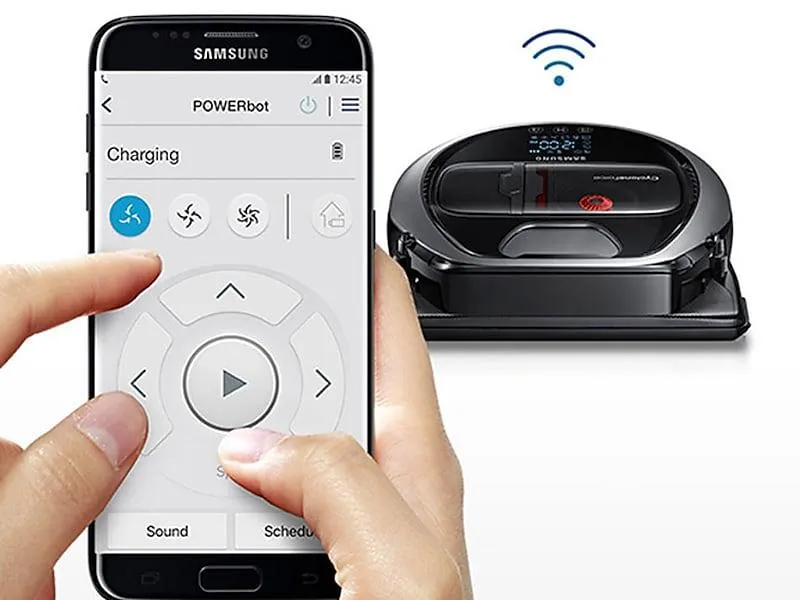 Samsung VR1AM7040WG POWERbot™ Smart Robot Vacuum with Visionary Mapping™ in Neutral Grey