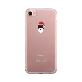 Santa On Apple Phone Case Cute Clear Phonecase