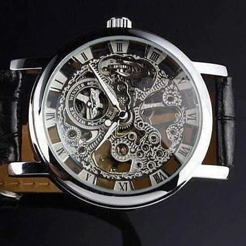 Sleek Mechanical Skeleton Automatic Watch For Men