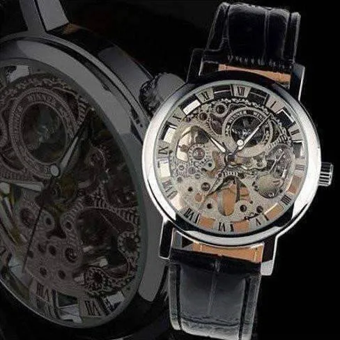 Sleek Mechanical Skeleton Automatic Watch For Men