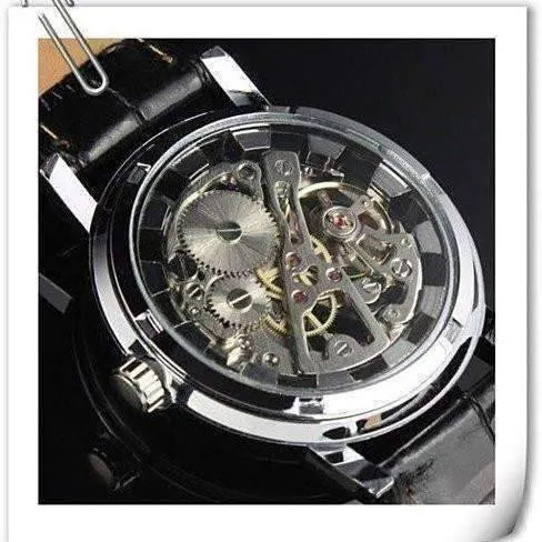 Sleek Mechanical Skeleton Automatic Watch For Men