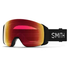 Smith 4D Mag Low Bridge Black Goggles | ChromaPop Photochromic Red Mirror / Chromapop Storm Rose Flash