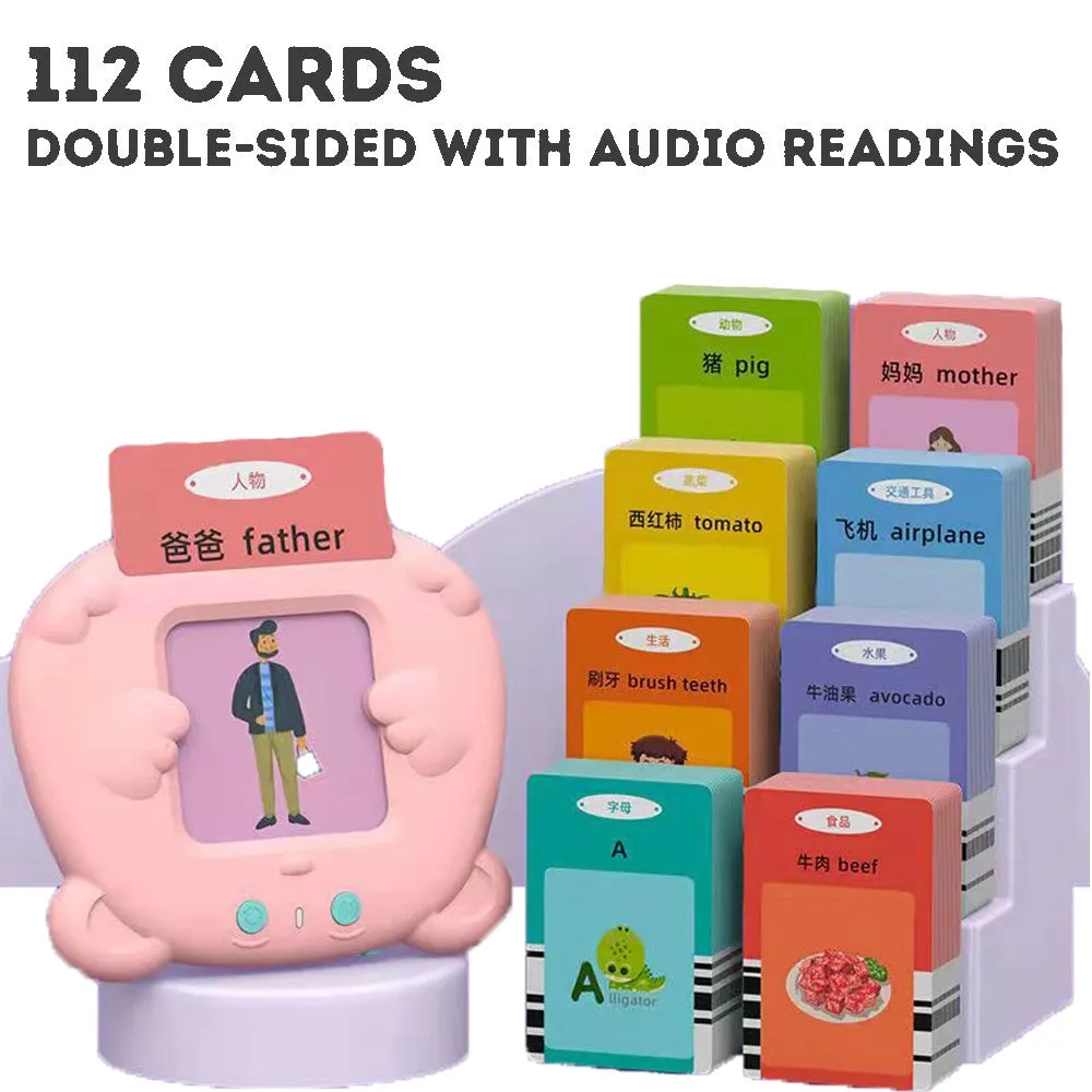 Talking Flash Cards Educational Toys - Talking Flashcards Learning Toys for Toddlers - Montessori Toys Flash Cards