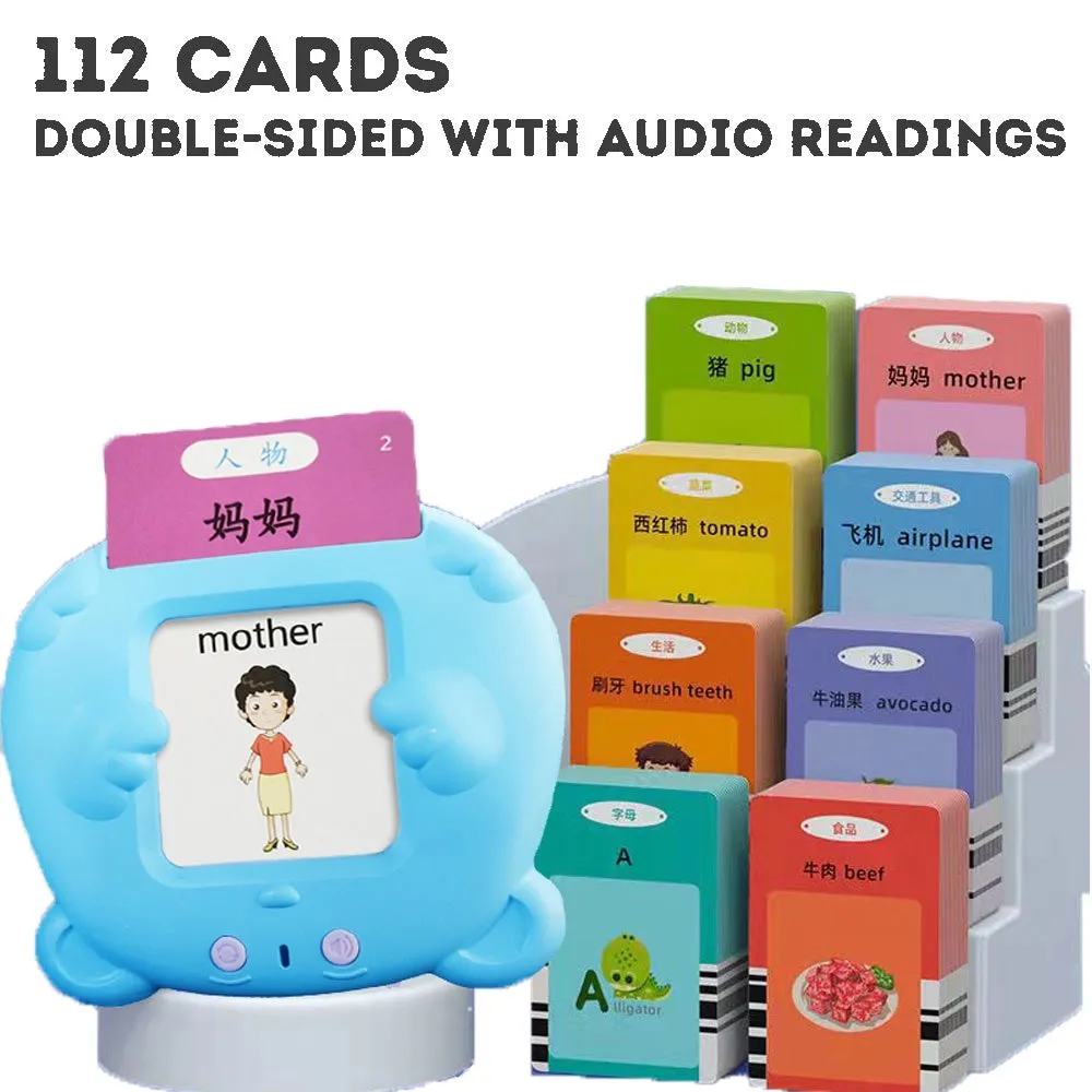 Talking Flash Cards Educational Toys - Talking Flashcards Learning Toys for Toddlers - Montessori Toys Flash Cards