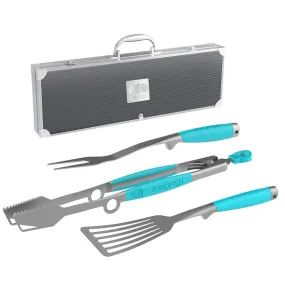 Toadfish Ultimate Grill Set   Case - Tongs, Spatula  Fork