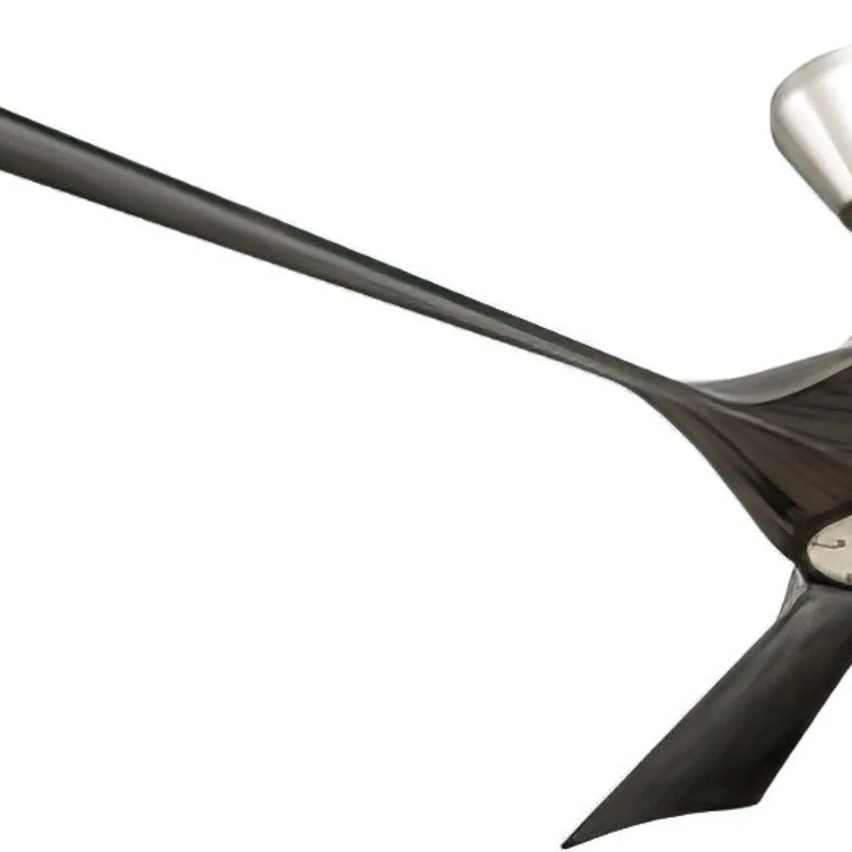 Torque 58 Inch Damp Rated Smart Ceiling Fan, Brushed Nickel with Gray Blades