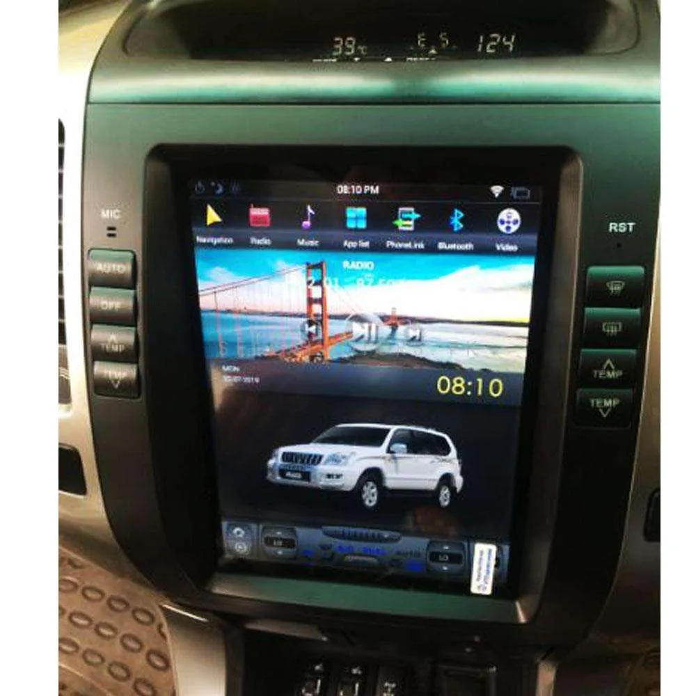 Toyota Prado Tesla LCD Black 11 Inches - Model 2002-2009 - IPS Display Multimedia System Android