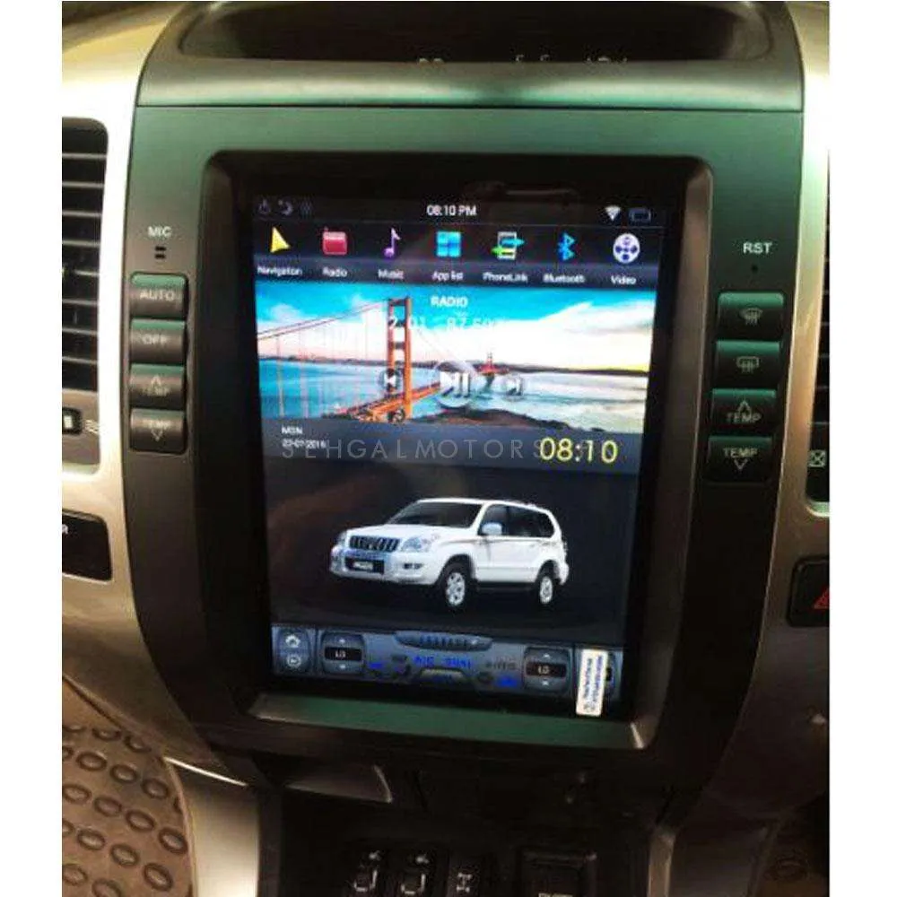 Toyota Prado Tesla LCD Black 11 Inches - Model 2002-2009 - IPS Display Multimedia System Android