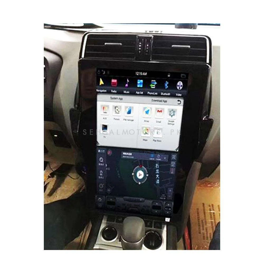 Toyota Prado Tesla LCD Silver 16 Inches - Model 2018-2021 - IPS Display Multimedia System Android