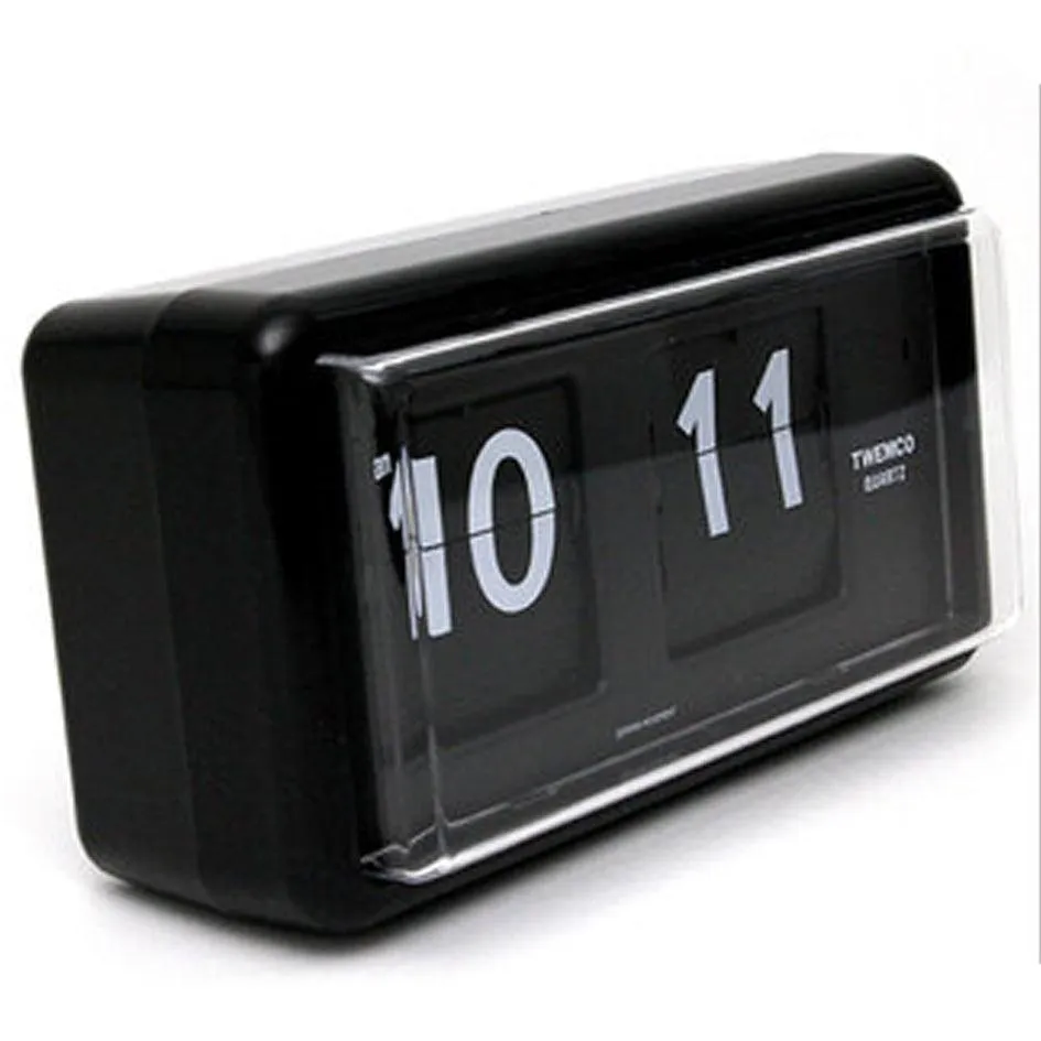 Twemco QT-30 Flip Clock Black