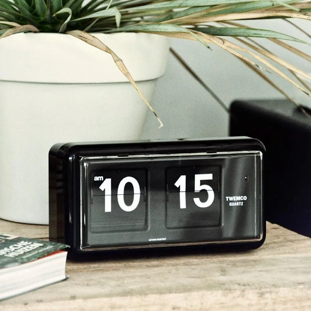 Twemco QT-30 Flip Clock Black