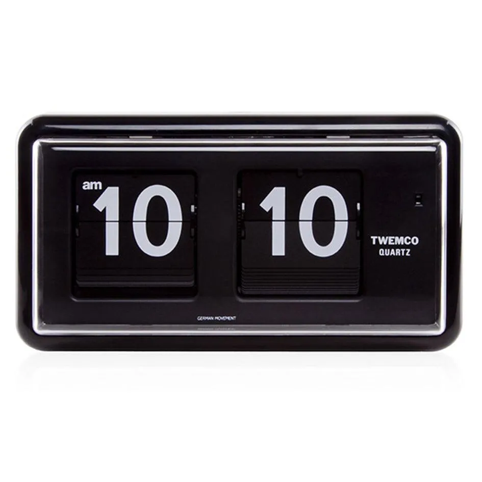 Twemco QT-30 Flip Clock Black