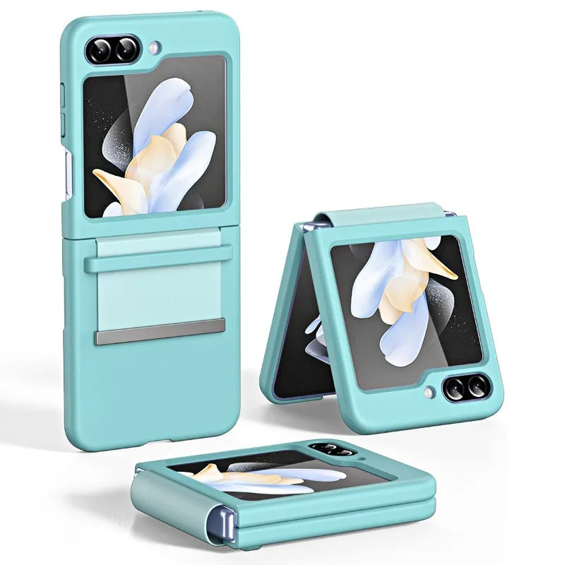 Ultra-Thin Skin-Friendly Retractable Belt Hinge Hard PC Phone Case For Samsung Galaxy Z Flip 5