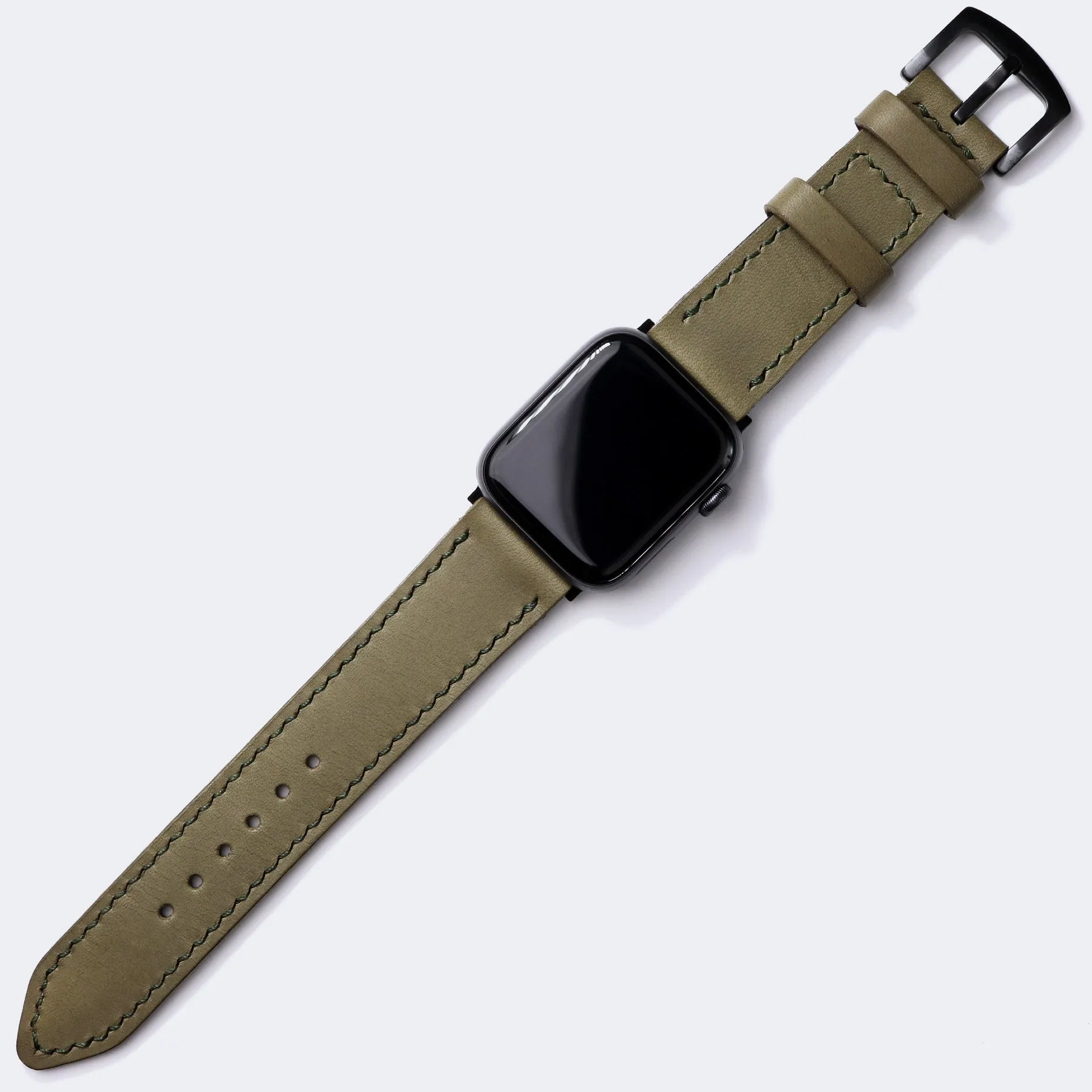 VegTan Leather Apple Watch Strap - Olive