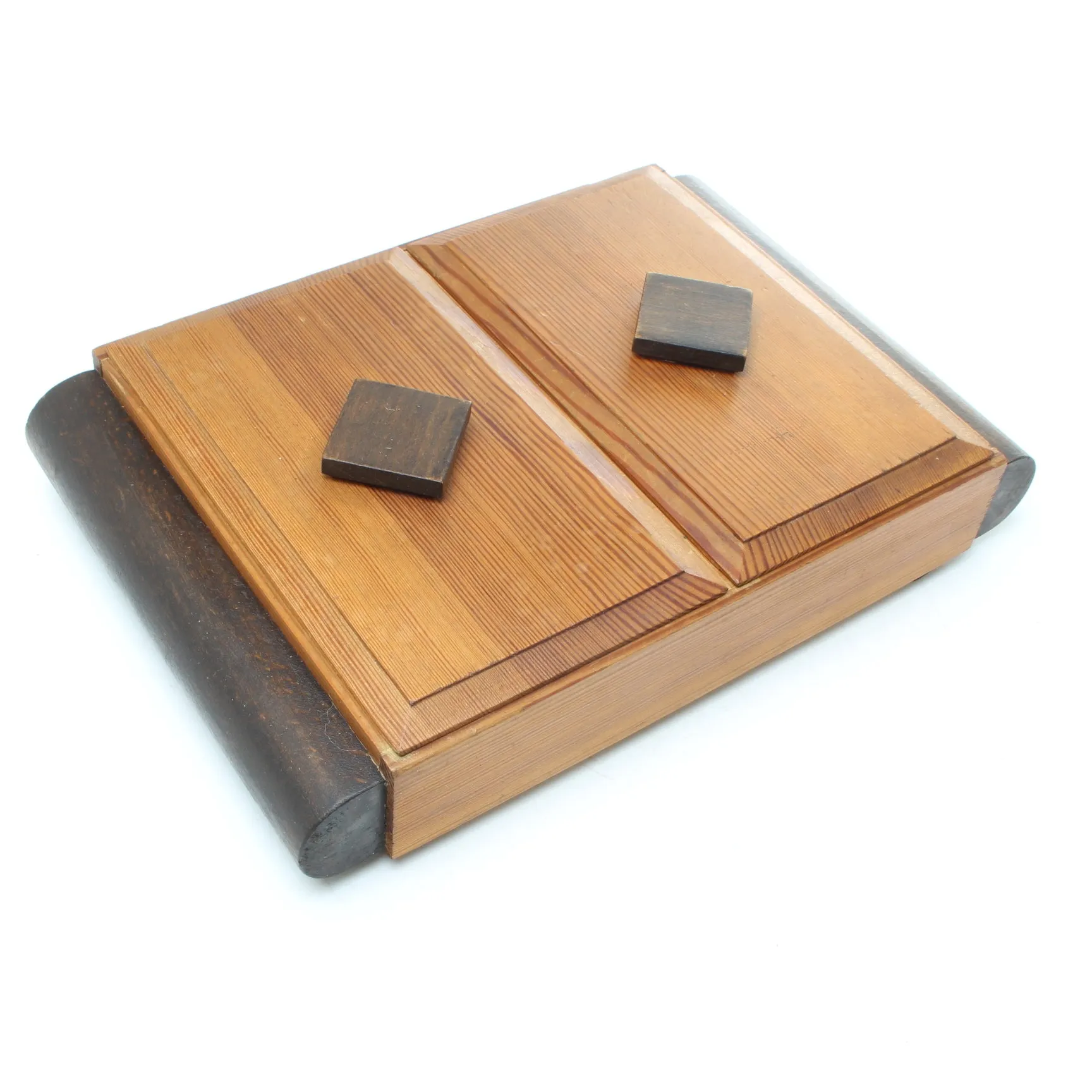 Vintage Pine Dual Compartment Box - 8" x 12"