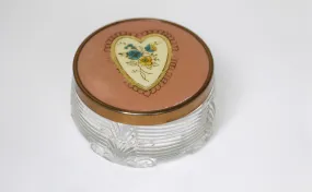 Vintage Pink Heart Jar