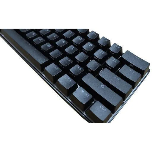 Vortex Poker 3 60% RGB Backlit 61 Keys Compact Mechanical Gaming Keyboard Cherry MX Silent Black Linear Quiet Switch