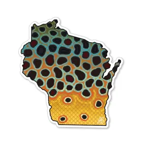 Wisconsin Brown Decal