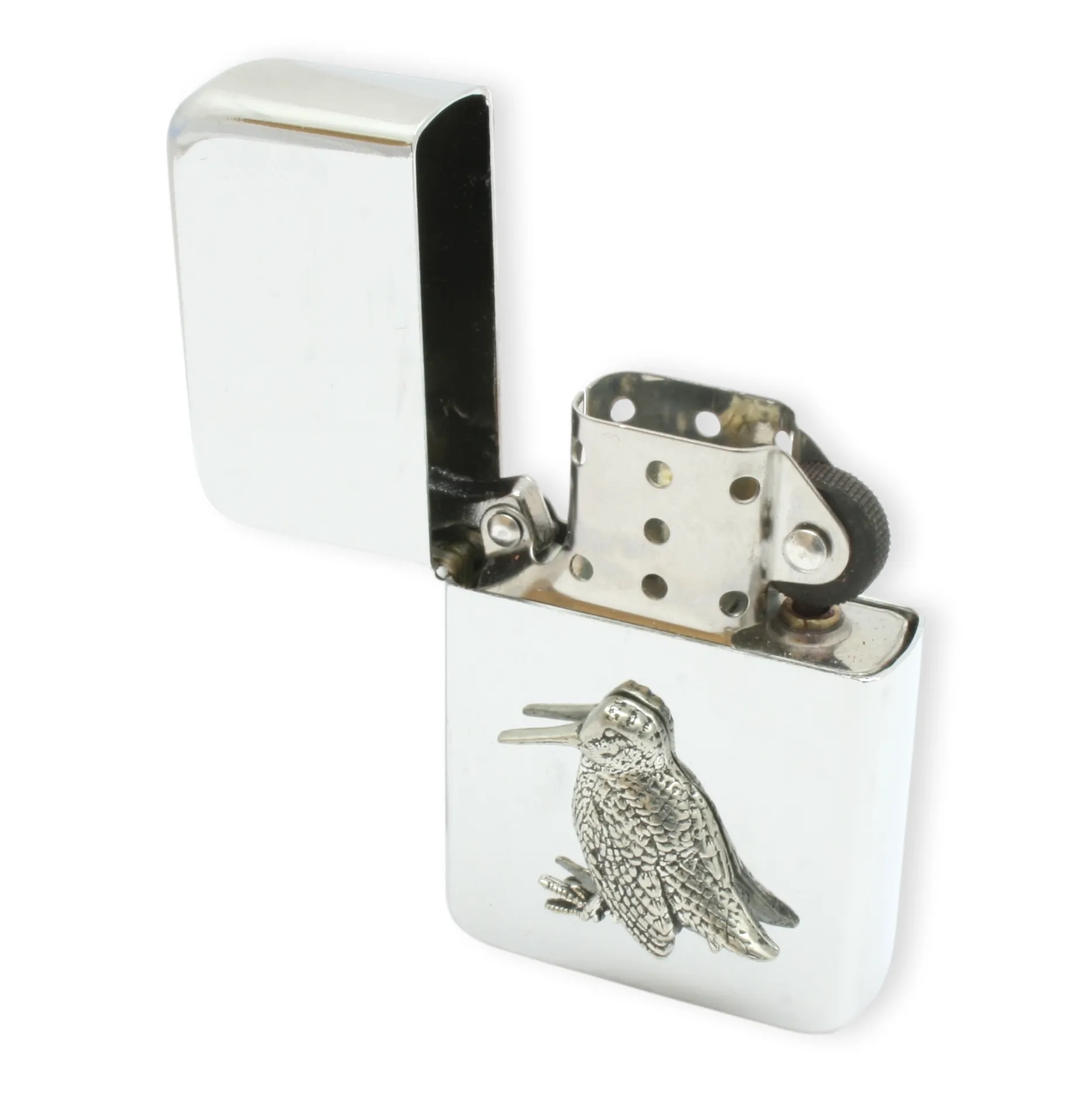 Woodcock Refillable Petrol Lighter With Engraving