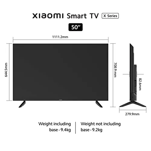 Xiaomi 125 cm (50 inches) X Series 4K Ultra HD Smart Android LED TV L50M7-A2IN (Black)