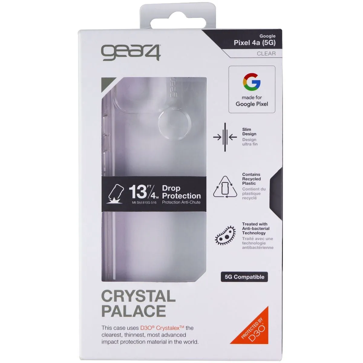 ZAGG Crystal Palace Series Hard Case for Google Pixel 4a (5G) - Clear